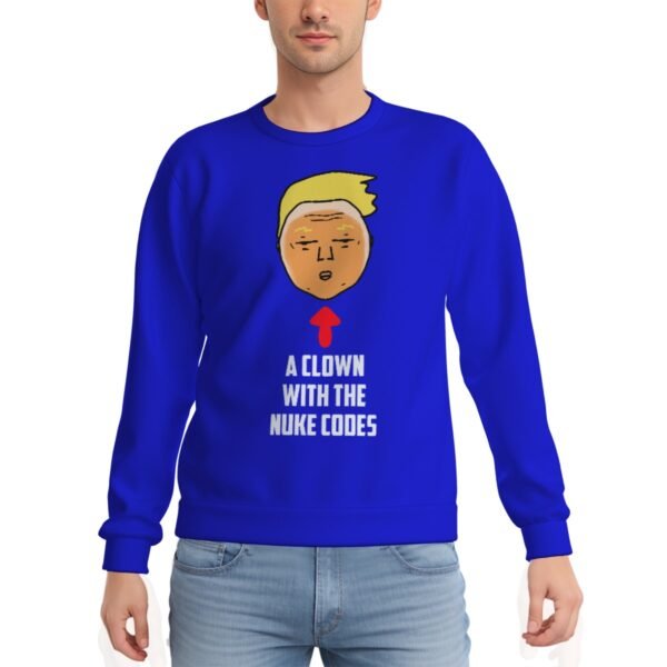 Trump A Clown with the Nuke Codes Men's Heavy Fleece Sweatshirt