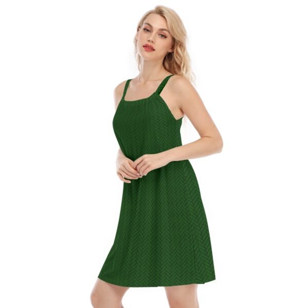 Forest Green Sleeveless Cami Dress - Image 2