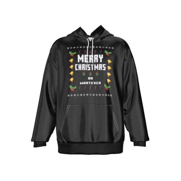 Merry Christmas All-Over Print Men's Heavy Fleece Raglan Hoodie