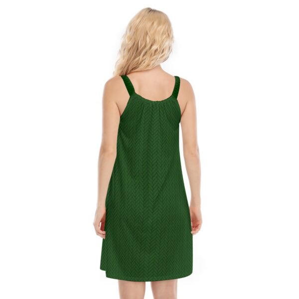 Forest Green Sleeveless Cami Dress - Image 3