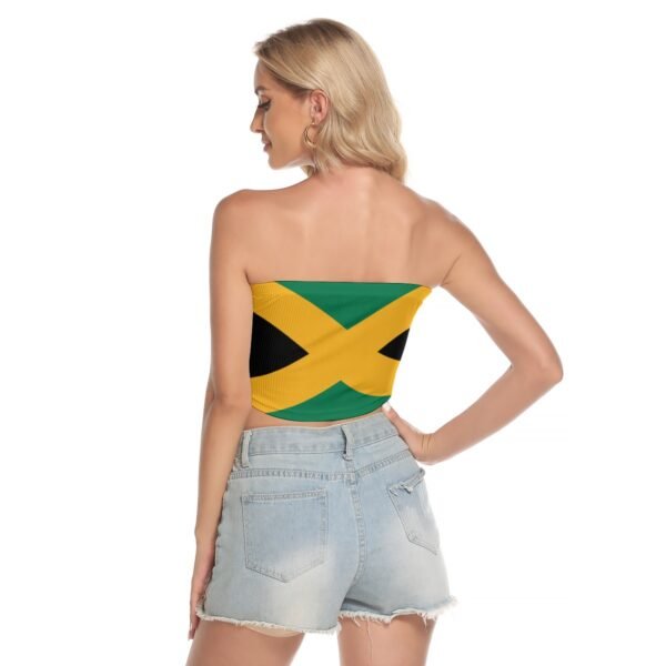 Jamaican Flag All-Over Print Women's Tube Top - Image 4