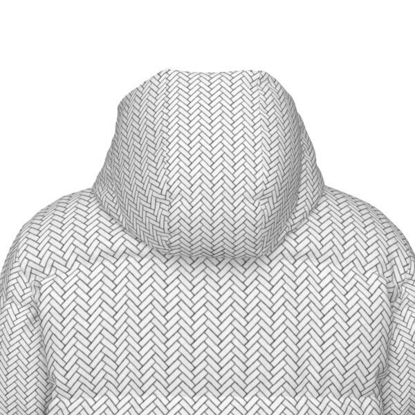 Herringbone Unisex Long Down Jacket - Image 7