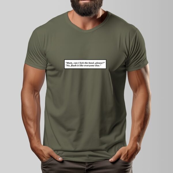 Lick the Bowl Unisex O-neck Short Sleeve T-shirt | 180GSM Cotton (DTF) - Image 13